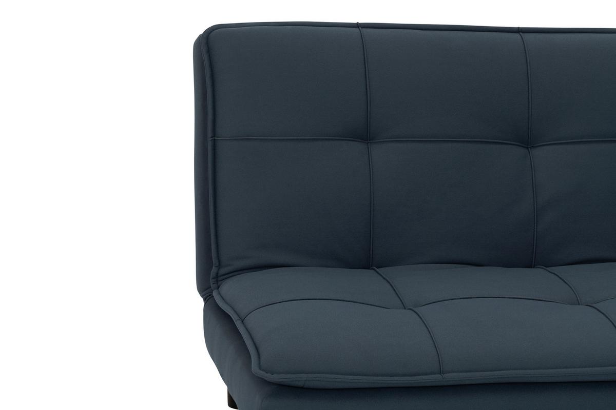 Schlafsofa Oslo - Blau/Schwarz, Basics, Textil (180/79/91cm) - P & B