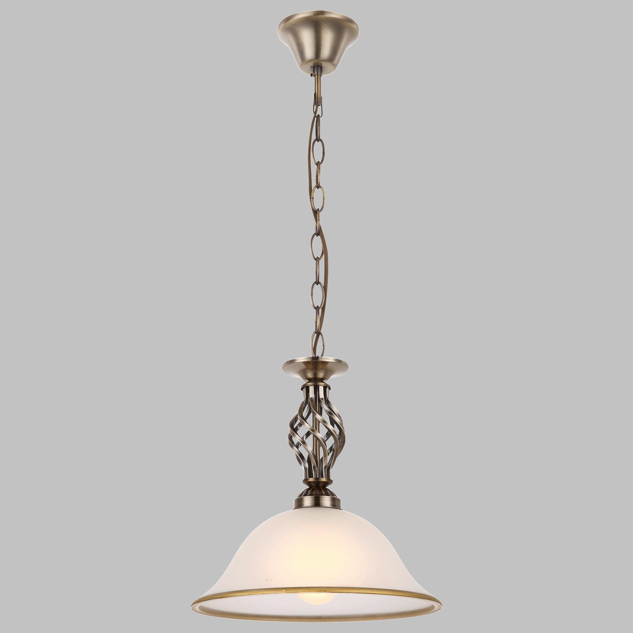 Hängeleuchte Rena H: 120 cm 1-Flammig, Antik-Look - ROMANTIK / LANDHAUS, Glas/Metall (30/120cm) - Globo