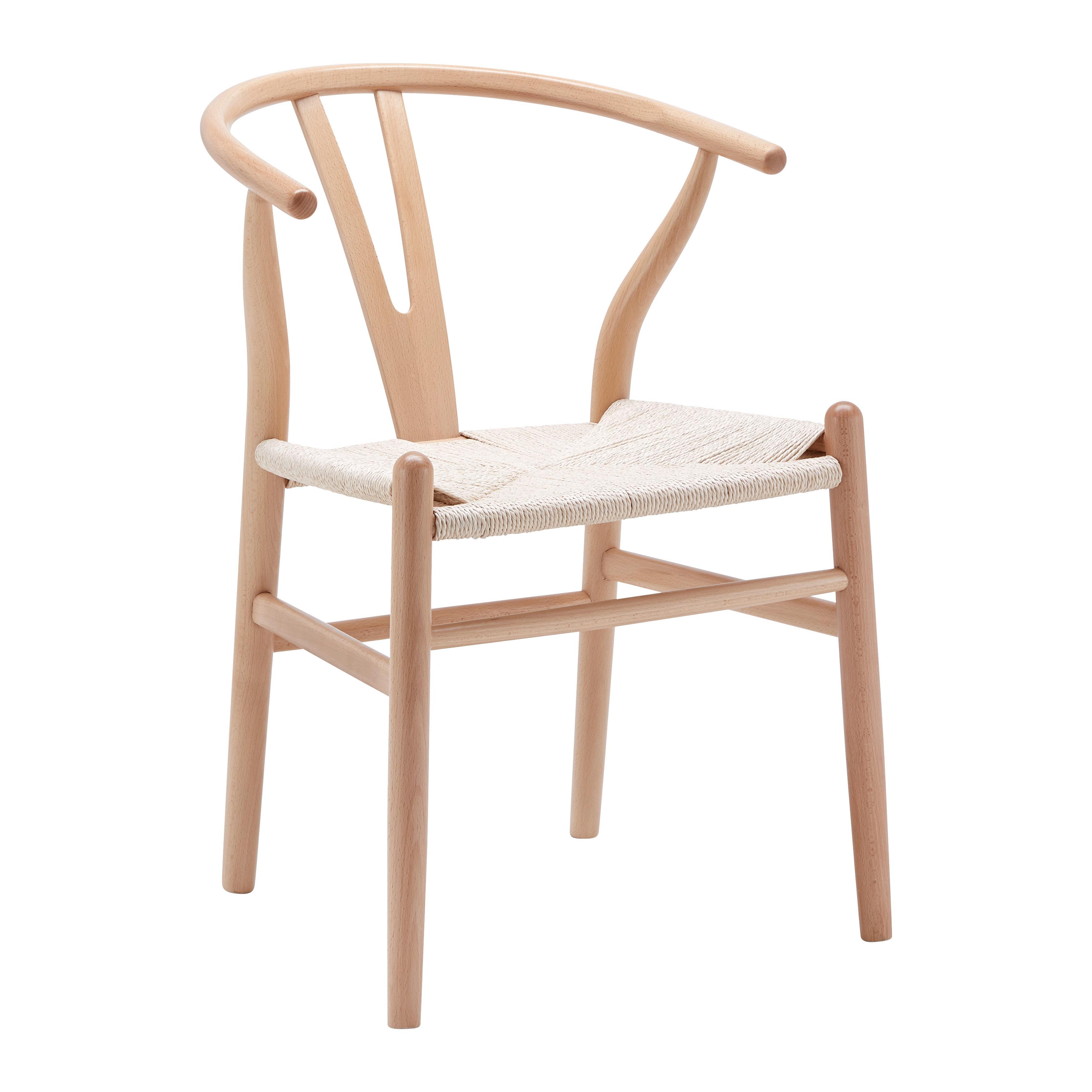 Jedálenská stolička MONICA  masív - prírodná farba, Modern, drevo (56/76/52cm) - Livetastic