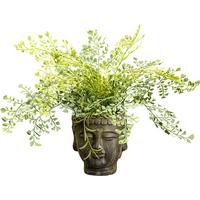 Kunstpflanze Frauenhaarfarne H: 35 Cm - Braun/Grün, Design, Kunststoff/Stein (35cm) - P & B