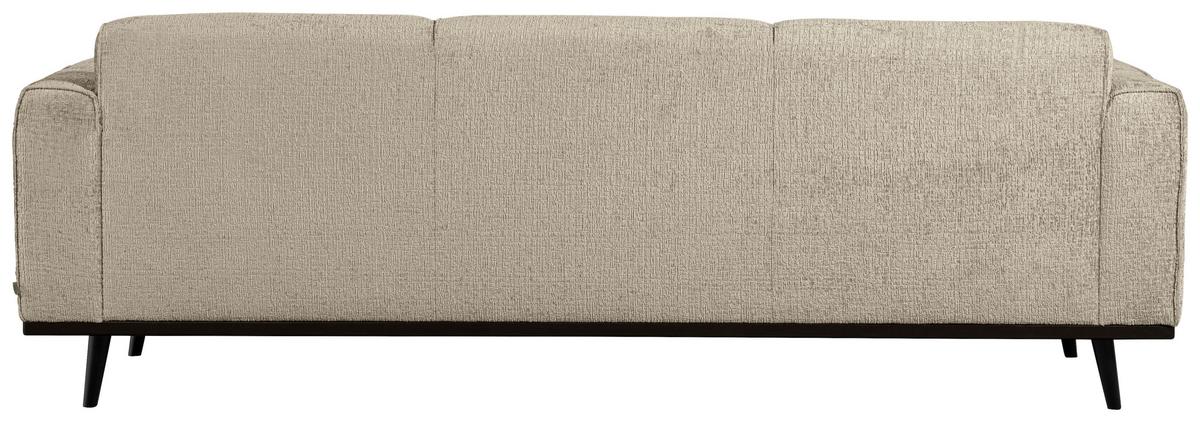 3-Sitzer-Sofa Statement Naturfarben B: 230cm - Schwarz/Naturfarben, Design, Textil (230/77/93cm) - Livetastic