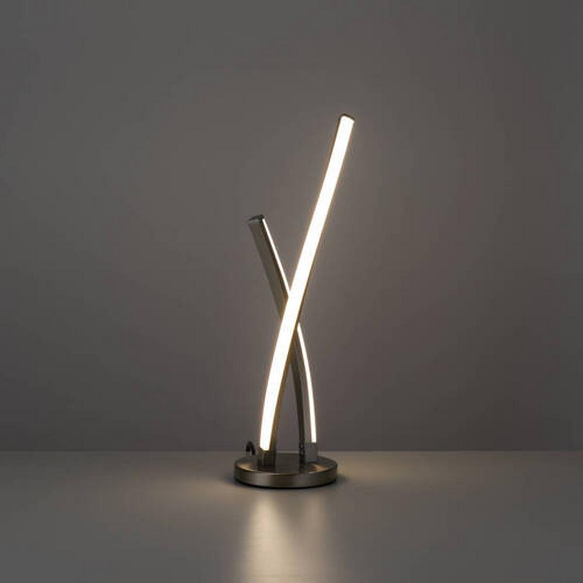 LED-Tischlampe Lolasmart-Swing dimmbar Silber Farbwechsler - Design, Kunststoff/Metall (13/48,5cm)