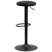 Barhocker höhenverstellbar Finch Anthrazit/Schwarz - Anthrazit/Schwarz, Basics, Textil/Metall (40/82/40cm)