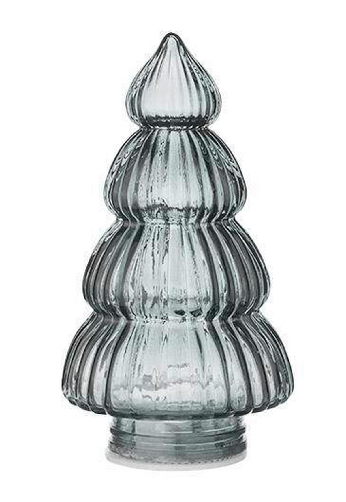 LED Dekorační stromek LEONIE -PAZ- - modrošedá, plast/sklo (9,8/18cm) - Mömax