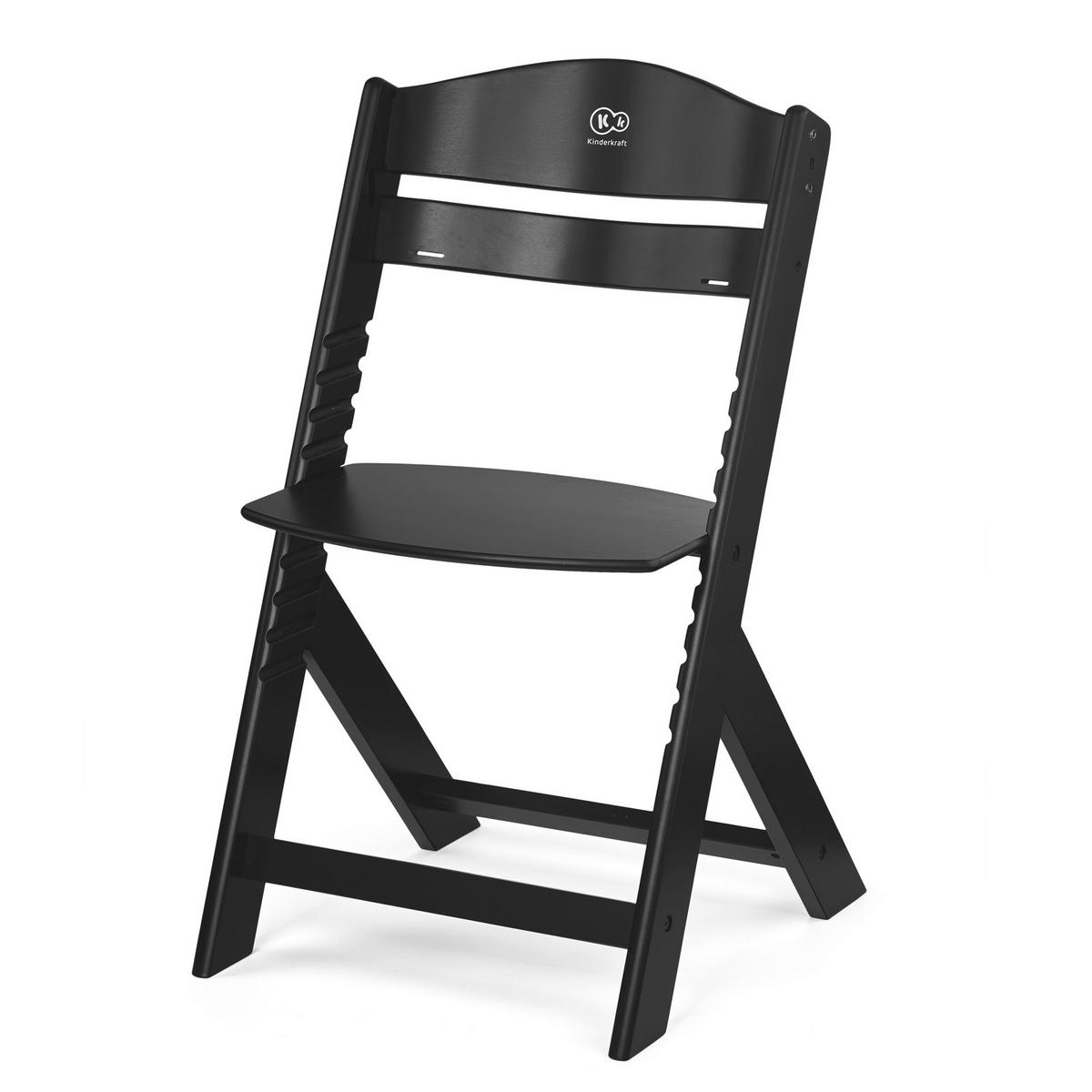 Hochstuhl Enock Schwarz, B/H/T: 49x73x49cm - Schwarz, Basics, Holz (49/73/49cm) - Kinderkraft