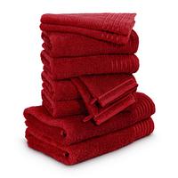 Frottierset Möve New Classic Handtuchset - Rot, Basics, Textil - Moeve