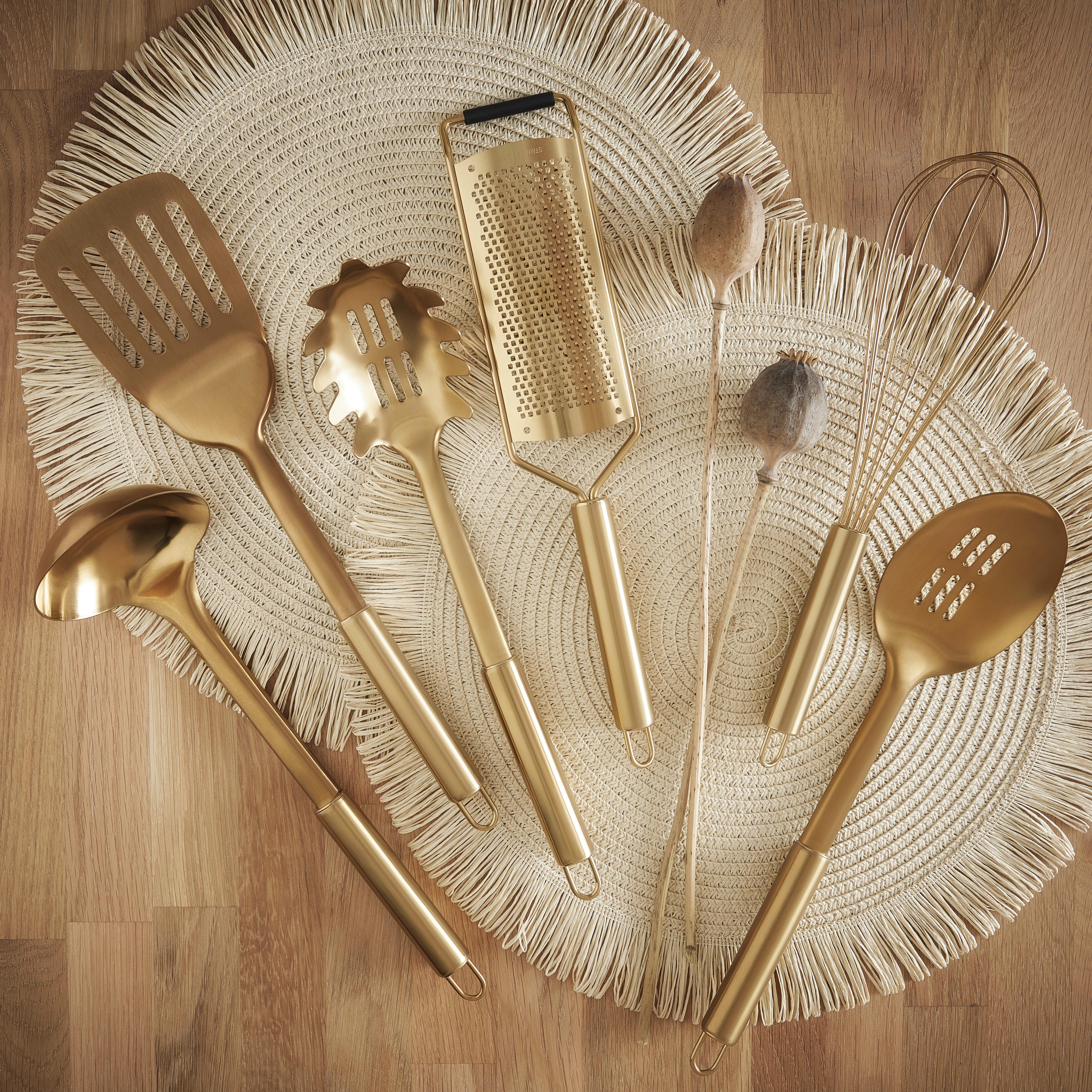 vařečka GOLDEN AUTUMN - barvy zlata, Moderní, kov (32cm) - Modern Living