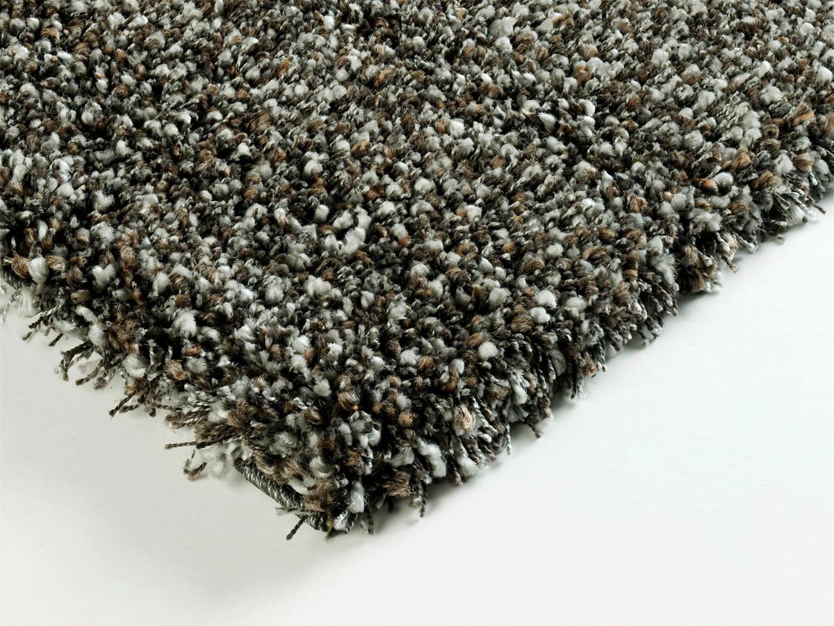 Hochflorteppich Fashion Shaggy Braun/grau 120x170 Cm - Braun/Grau, Basics, Textil (120/170cm) - Novel