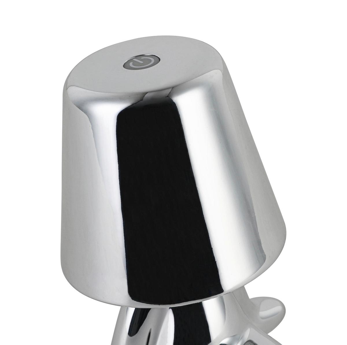 DEKORAČNÉ LED SVIETIDLO FESCH - chrómová, Modern, kov/plast (13/9,5/18cm) - Mömax