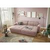 Mega pohovka LOVESEAT ružová - čierna/svetloružová, Konventionell, kompozitné drevo/textil (292/90/194cm) - MID.YOU