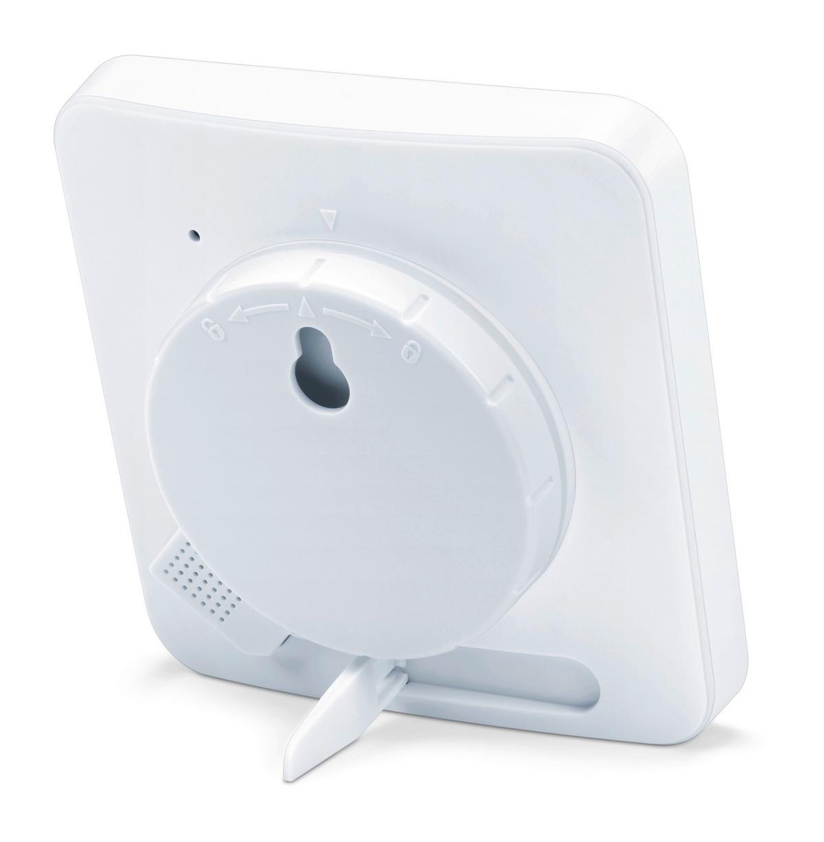 Funkwetterstation Hm 22 Weiß Digital - Weiß, Basics, Kunststoff (10,6/10,9/2,9cm) - Beurer