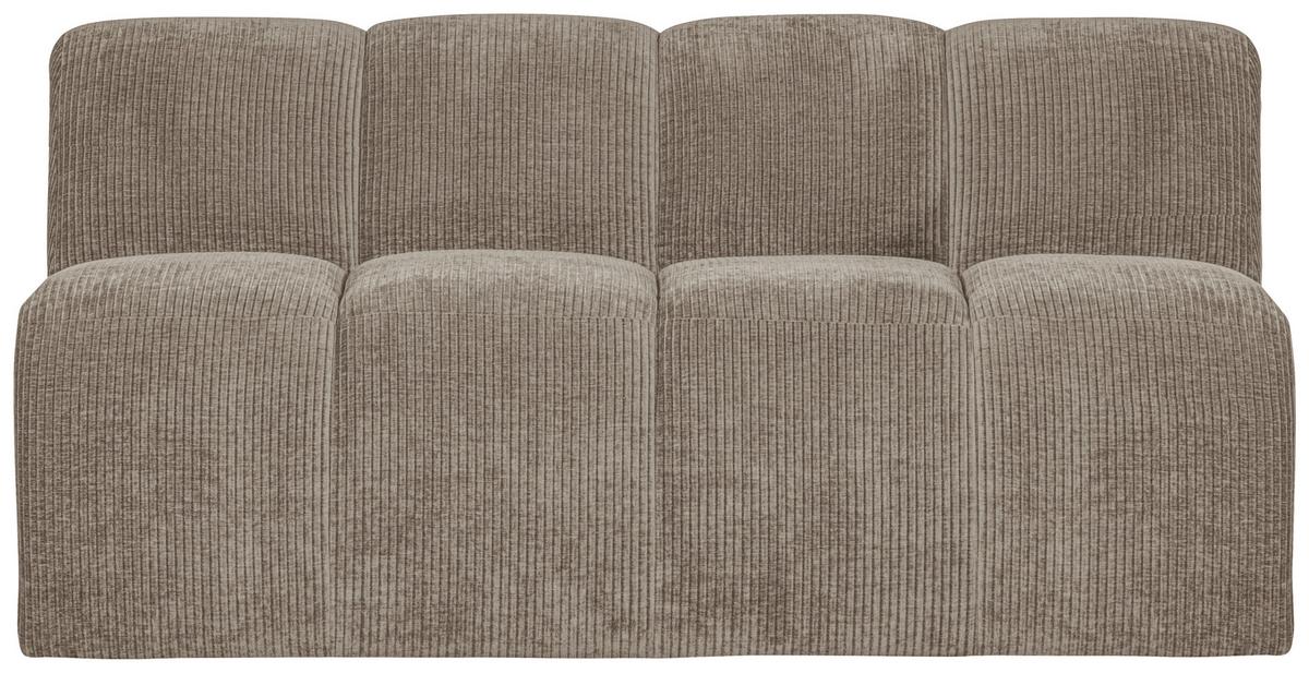 Sitzbank Mojo Sandfarben B: 164cm - Sandfarben/Schwarz, MODERN, Textil (164/83/73cm) - Livetastic