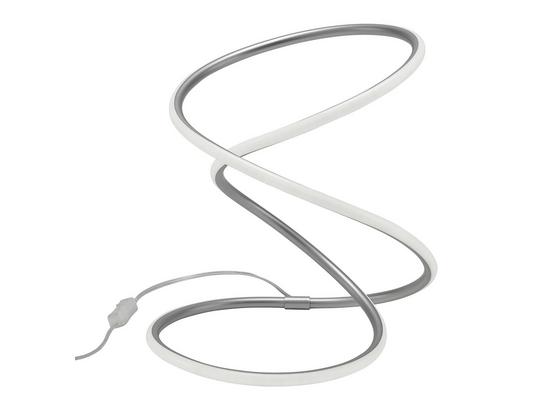 Stolová Lampa Reggie Led - biela/strieborná, Moderný, kov/plast (26/26/35cm) - Modern Living Stolová Lampa Reggie Led - biela/strieborná, Moderný, kov/plast (26/26/35cm) - Modern Living