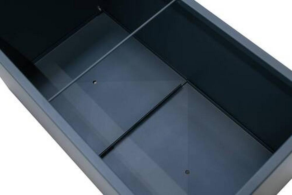 Pflanzentopf Pflanzkasten 150x50x50 - Anthrazit, Basics, Metall (50/50/150cm)