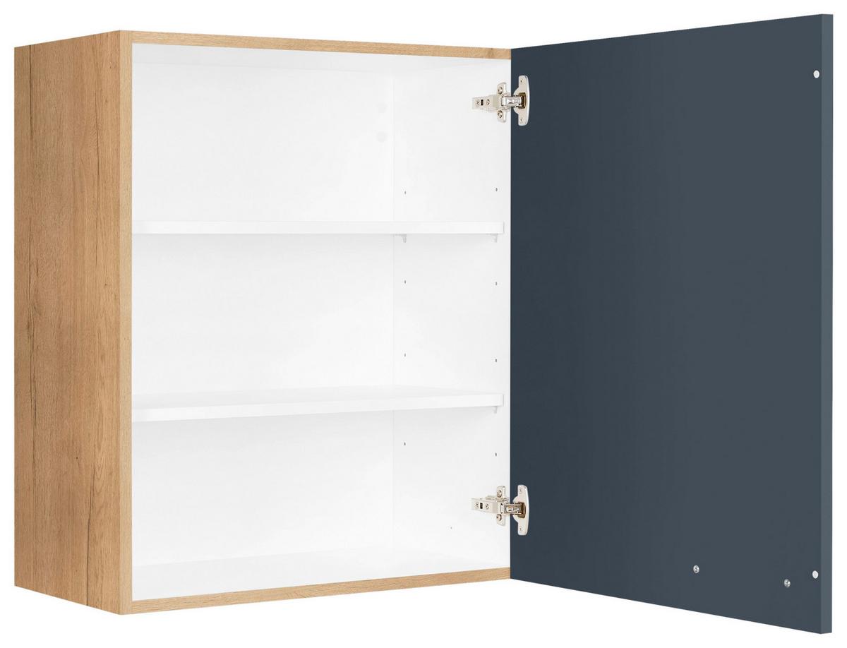 Küchenoberschrank Easytouch - Blau/Eichefarben, MODERN, Holzwerkstoff (60/72/35cm) - Nobilia