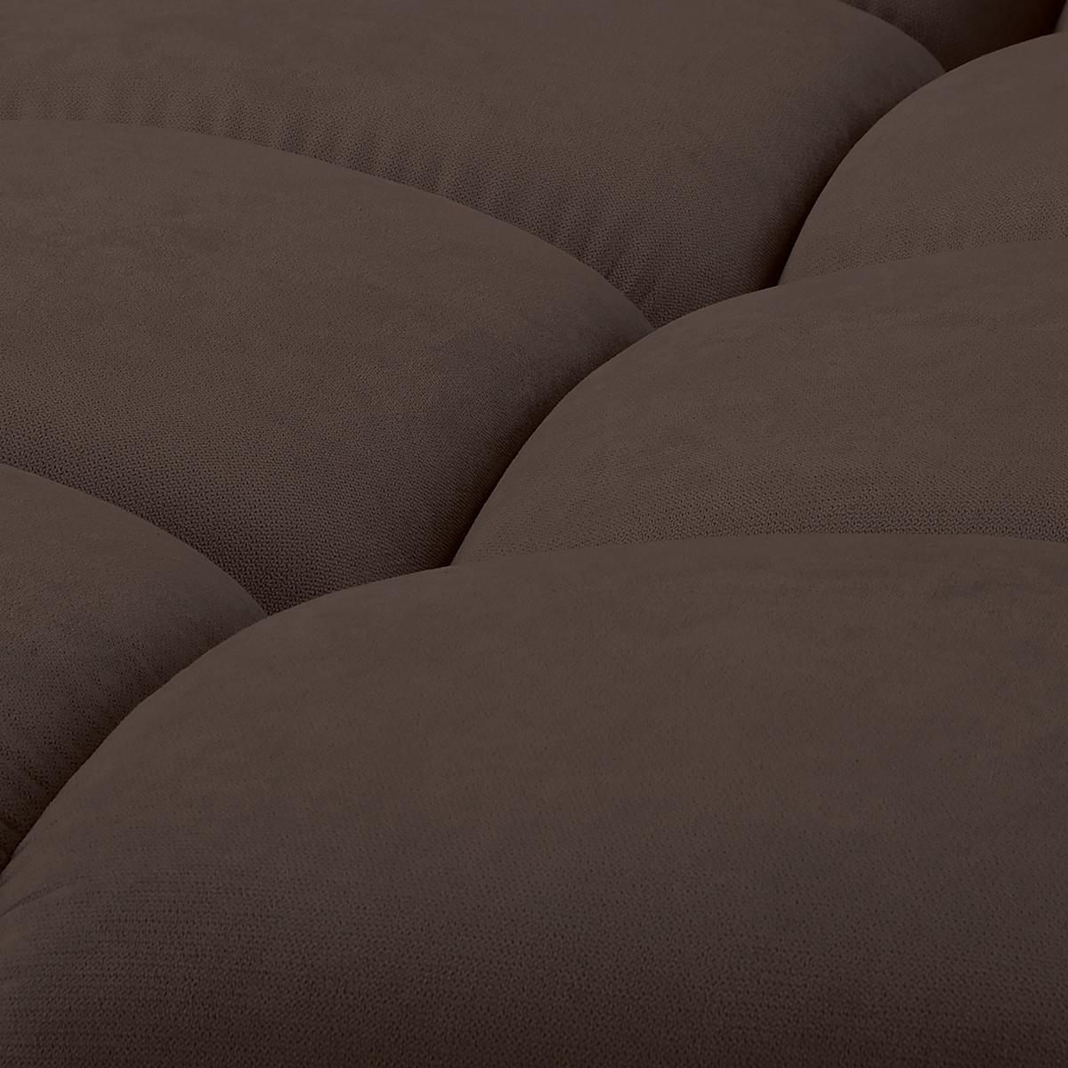 Ecksofa Azzuro Braun S: 256x175 Cm - Silberfarben/Braun, Design, Textil (256/175cm) - Livetastic