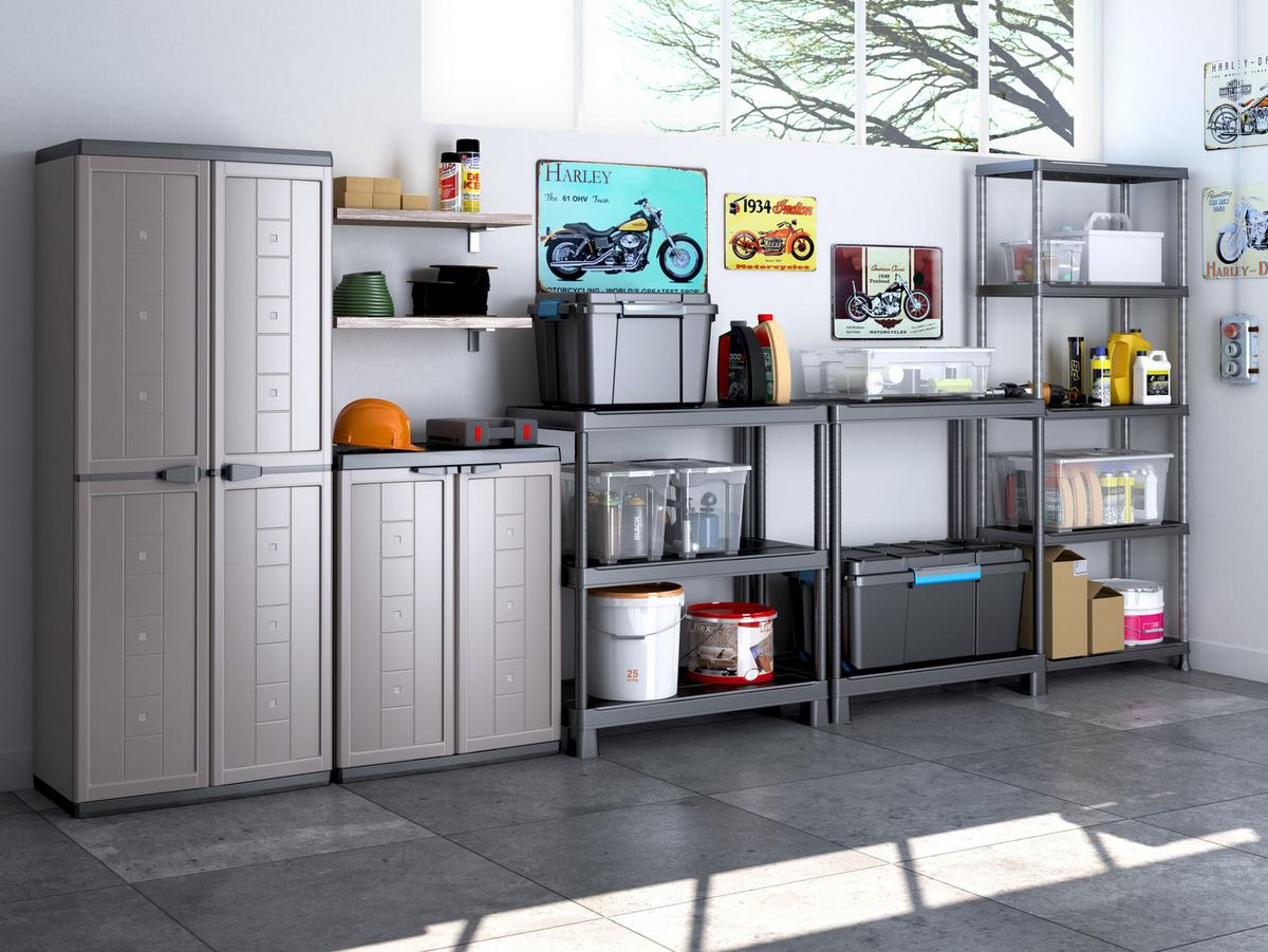 Plastový regál KUNSTSTOFF PLUS 75CM - antracitová, Konventionell, plast (75/176/32cm) - Keter