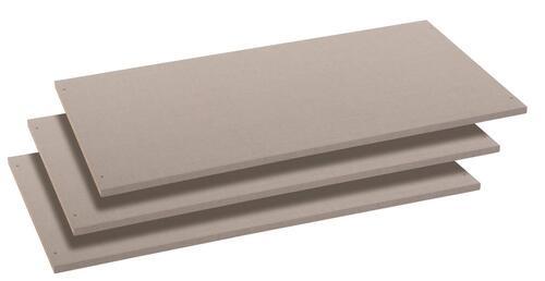 Einlegeböden 3er Set Für Schrank 88x48 Cm - Grau, Basics, Holzwerkstoff (88/1,6/48cm) - Rauch Möbel