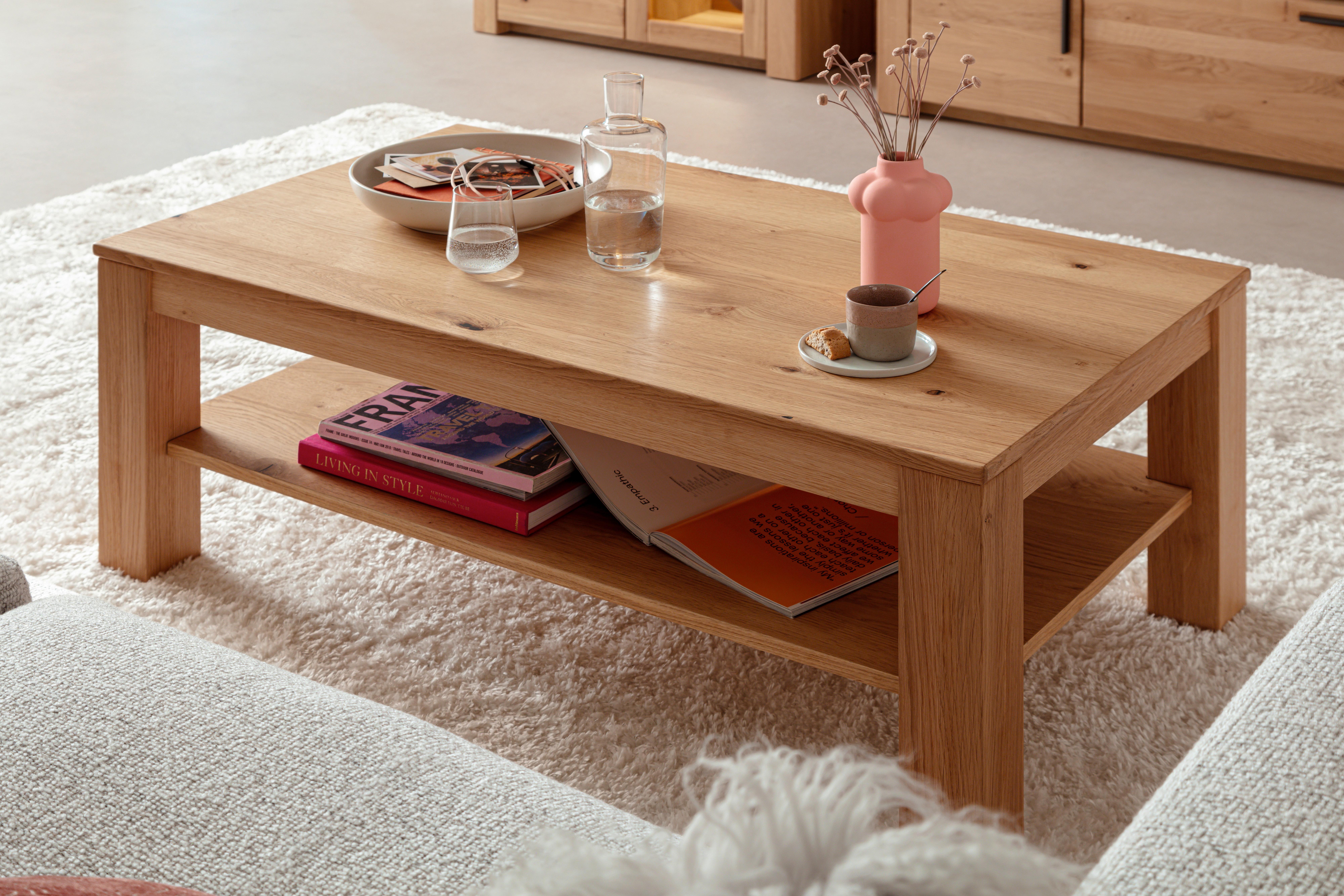 Couchtisch Prag - Eichefarben, Design, Holz/Holzwerkstoff (115/45/65cm) - Livetastic