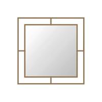 Wandspiegel Corner Mirror Goldfarben B: 58 Cm - Goldfarben, Design, Metall (58/58/2cm) - Livetastic