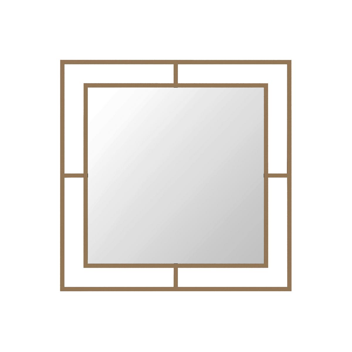 Wandspiegel Corner Mirror Goldfarben B: 58 Cm - Goldfarben, Design, Metall (58/58/2cm) - Livetastic