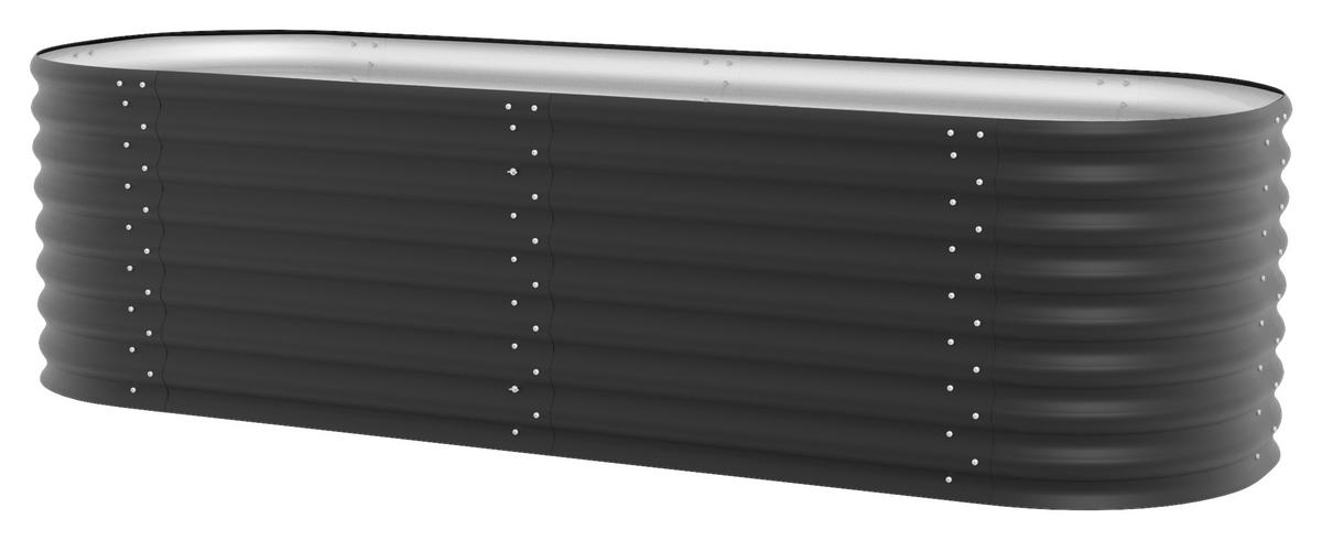 Hochbeet-erweiterung Metall Vita 630 80x63x80 Cm Schwarz - Schwarz, Basics, Metall (80/63/80cm)