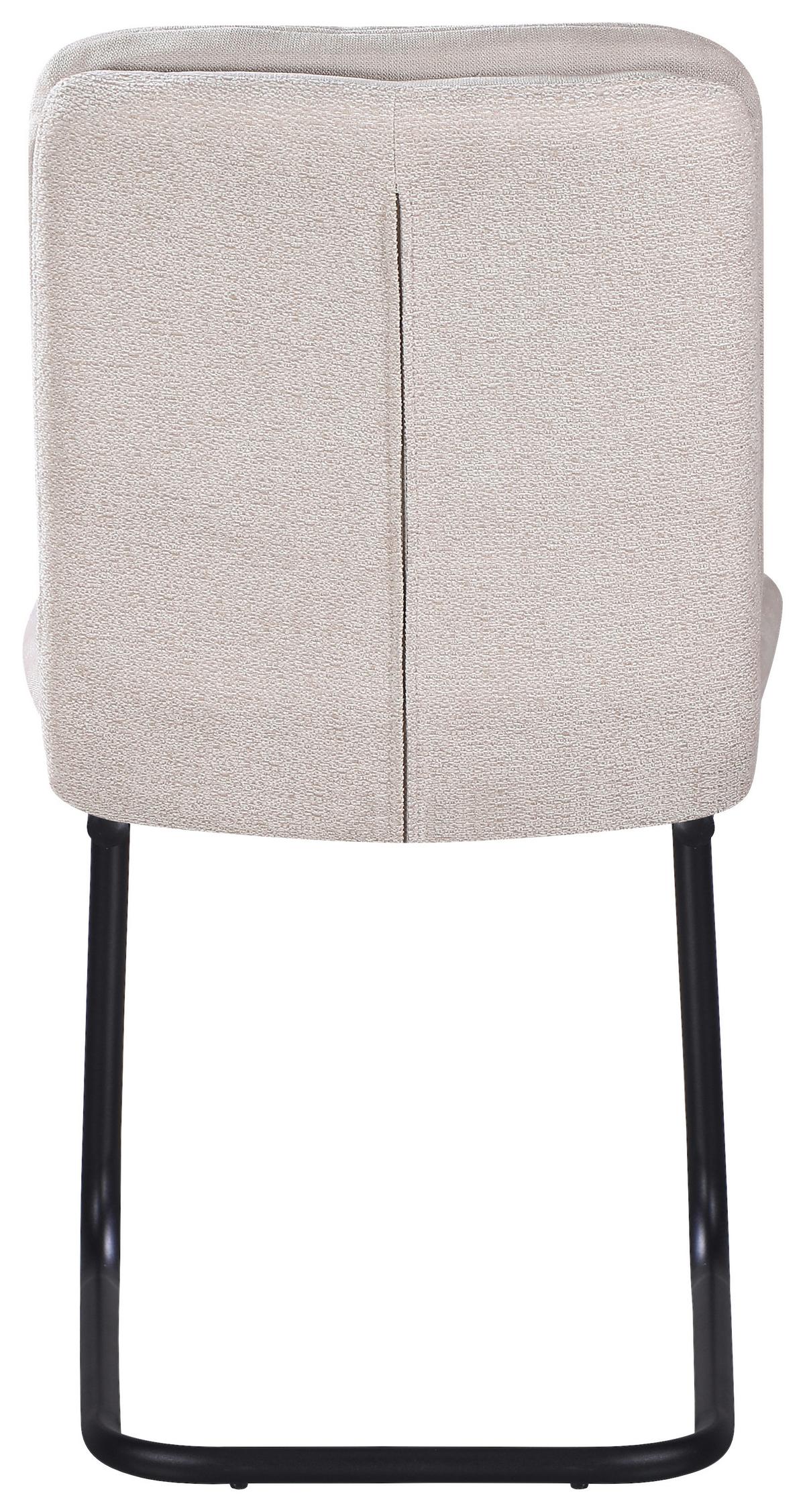 ŽIDLE NOVA - černá/béžová, Moderní, kov/textil (48/91/66cm) - Premium Living