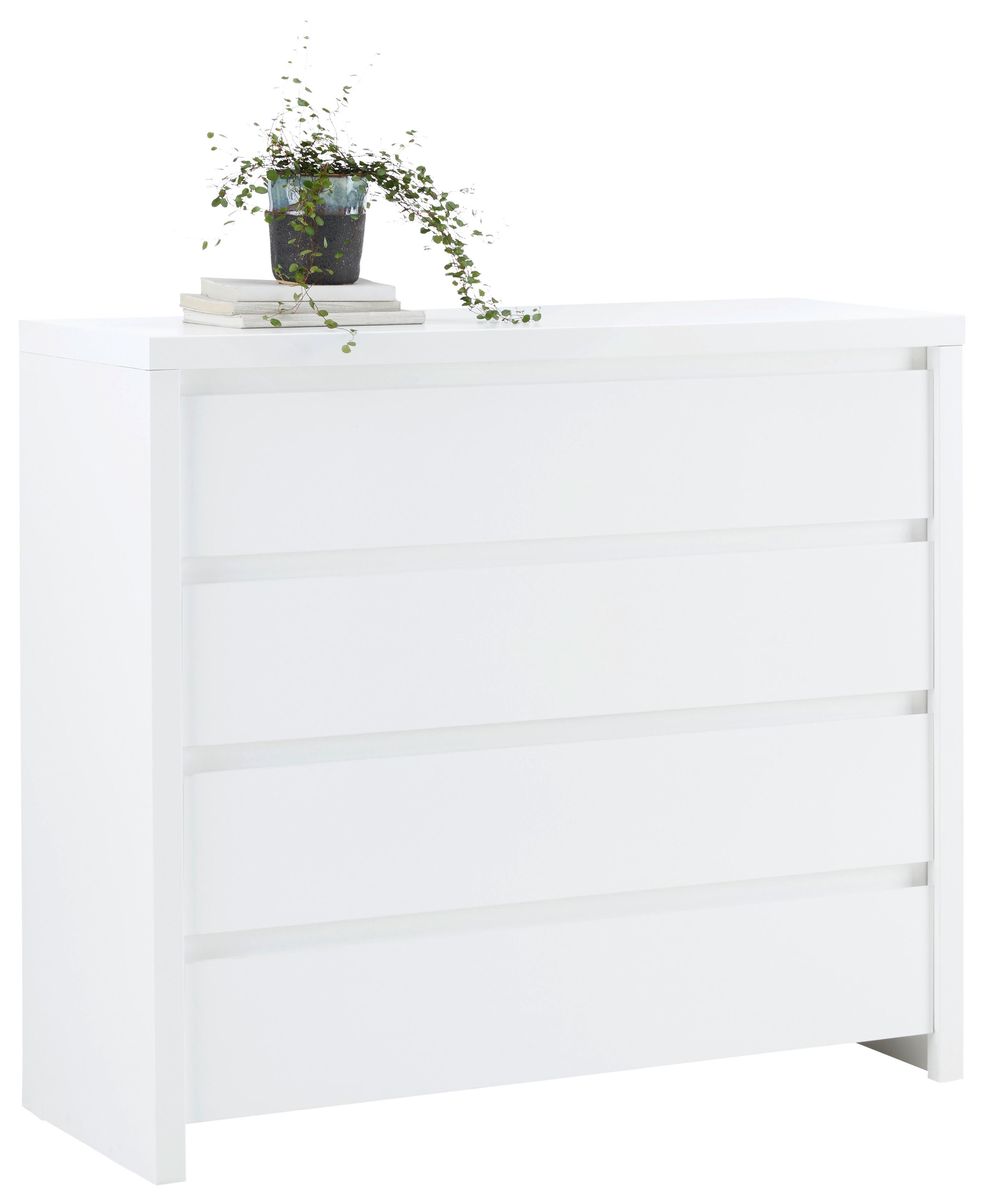 KOMODA LARIOS B -EXKLUSIV- - čierna/biela, Modern, kompozitné drevo/plast (105/91/40cm) - Mömax