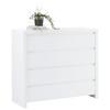 KOMODA LARIOS B -EXKLUSIV- - bílá/černá, Moderní, kompozitní dřevo/plast (105/91/40cm) - Mömax
