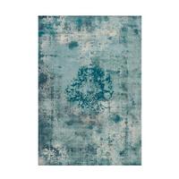 Flachwebteppich Vintage 8403 Petrol, 140x200 cm - Petrol, KONVENTIONELL, Textil (140/200cm)