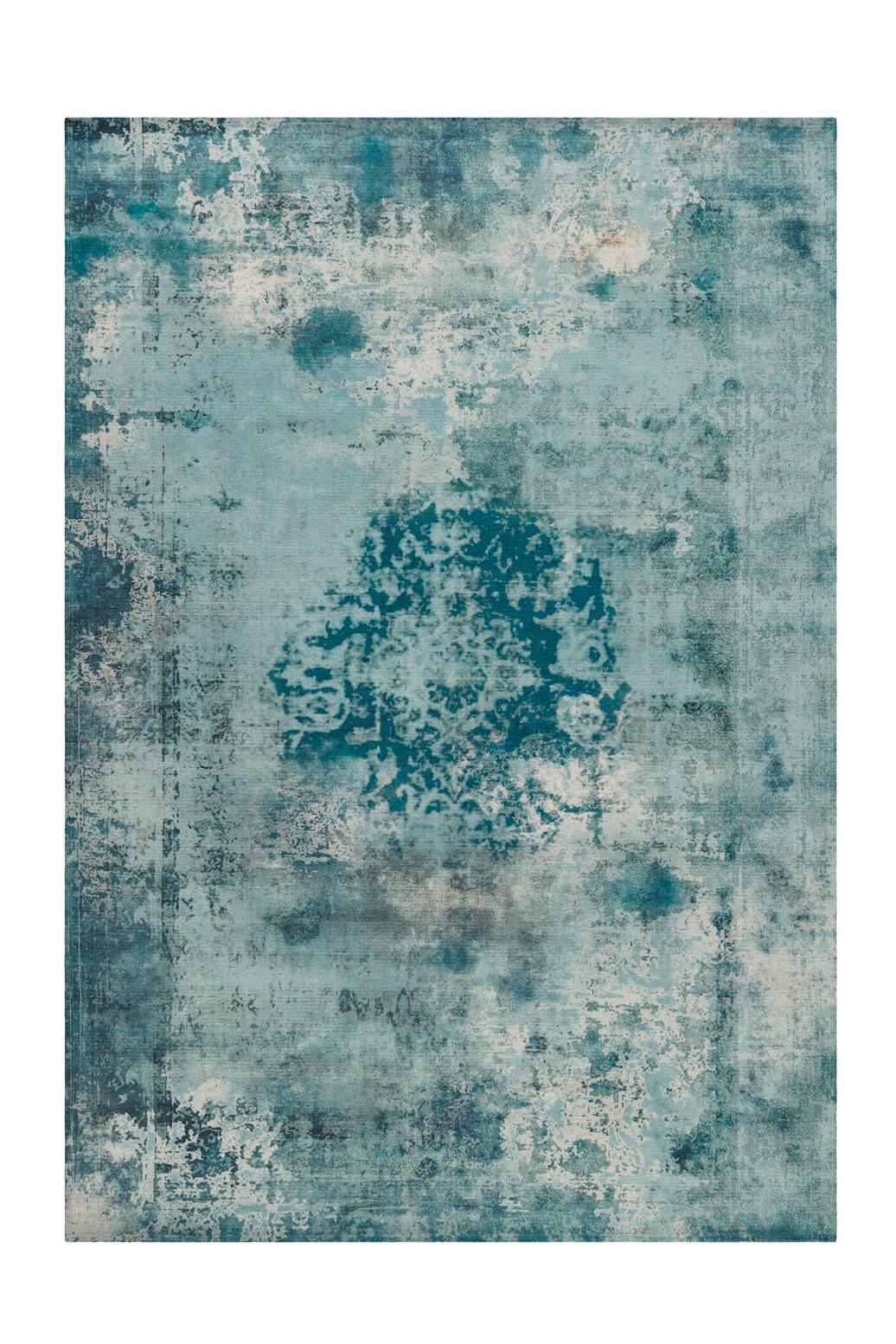 Flachwebeteppich Vintage 8403 Petrol, 140x200 Cm