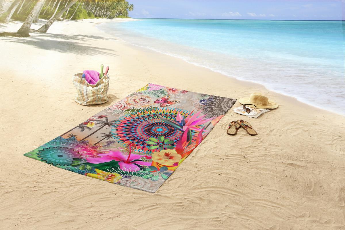 Strandtuch mit MAELLI Multicolor-Print