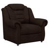 Polstersessel Boston Braun Chenille - Schwarz/Braun, KONVENTIONELL, Textil (104/102/101cm) - Livetastic