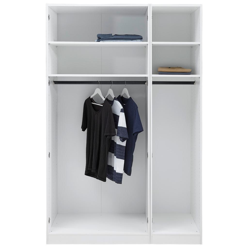 Offener Kleiderschrank 136,7 cm Unit Weiß