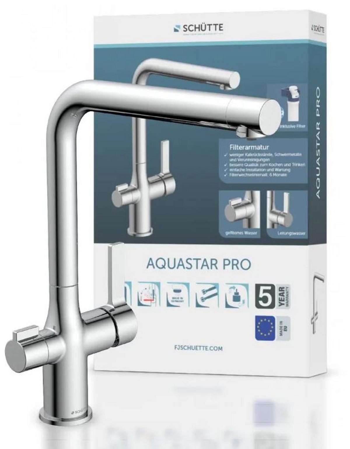 Küchenarmatur Aquastar Pro - Schwarz, MODERN, Metall (14/33,5/26,5cm)