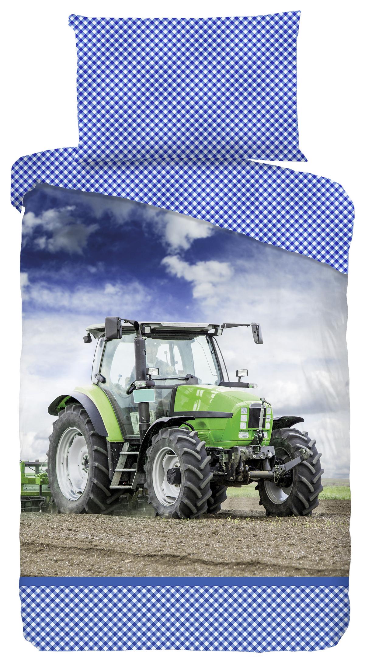 Bettwäsche 140x200 Cm Traktor Renforce, Multicolor - Multicolor, MODERN, Textil (140/200cm)