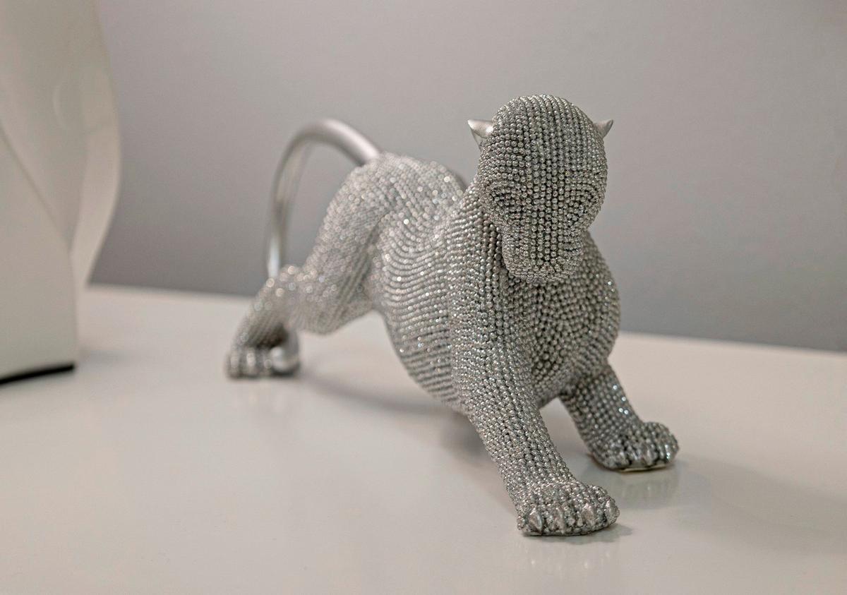 Skulptur Kunststoff, Silver - Basics, Kunststoff (32/11/9cm)