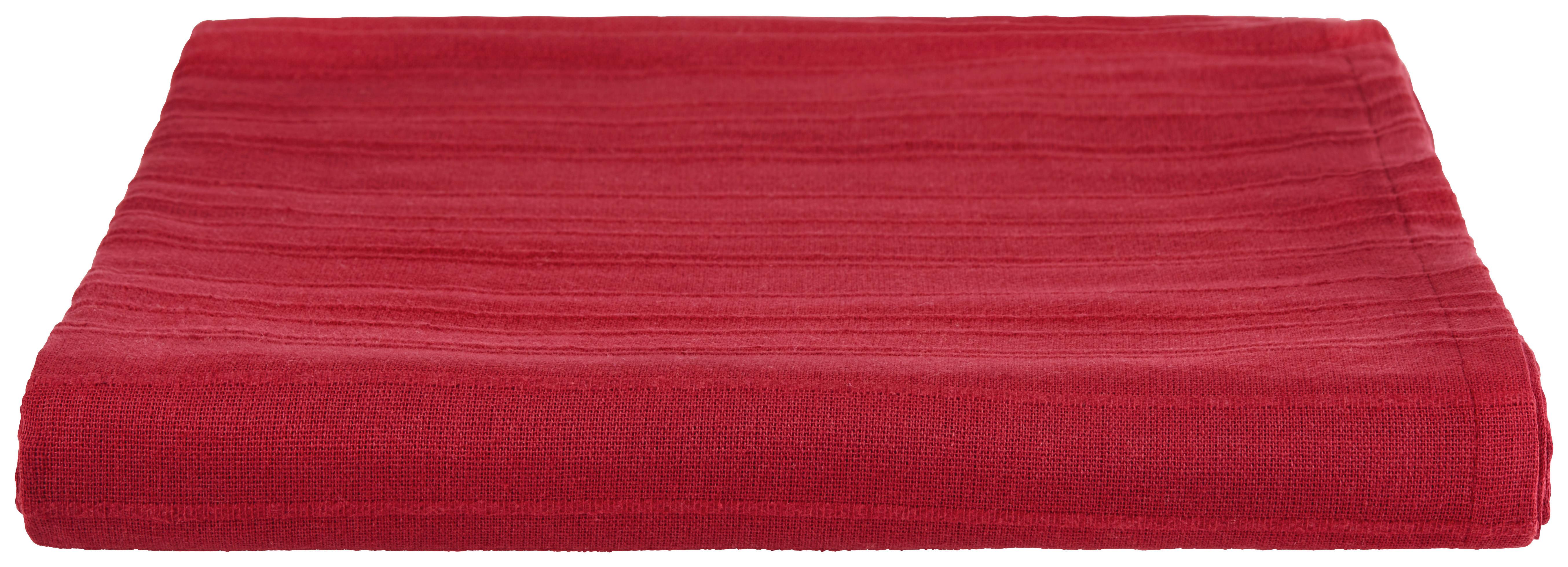 Tagesdecke Michelle 200x200 cm Rot Baumwolle