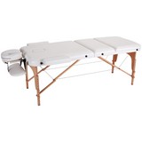 Massageliege Wooden - Beige/Buchefarben, MODERN, Holz/Holzwerkstoff (185/62/70cm) - Ombra