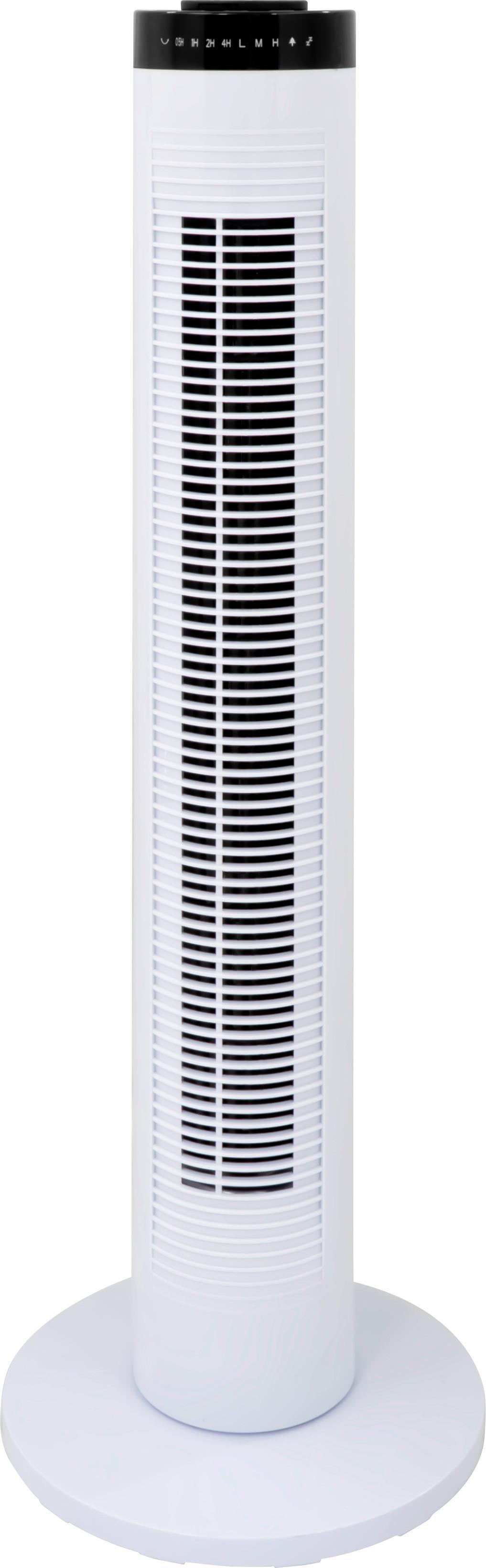 Turmventilator 45 Watt Karla 45 W Timer - Schwarz/Weiß, MODERN, Kunststoff (27/27/81cm) - Bono