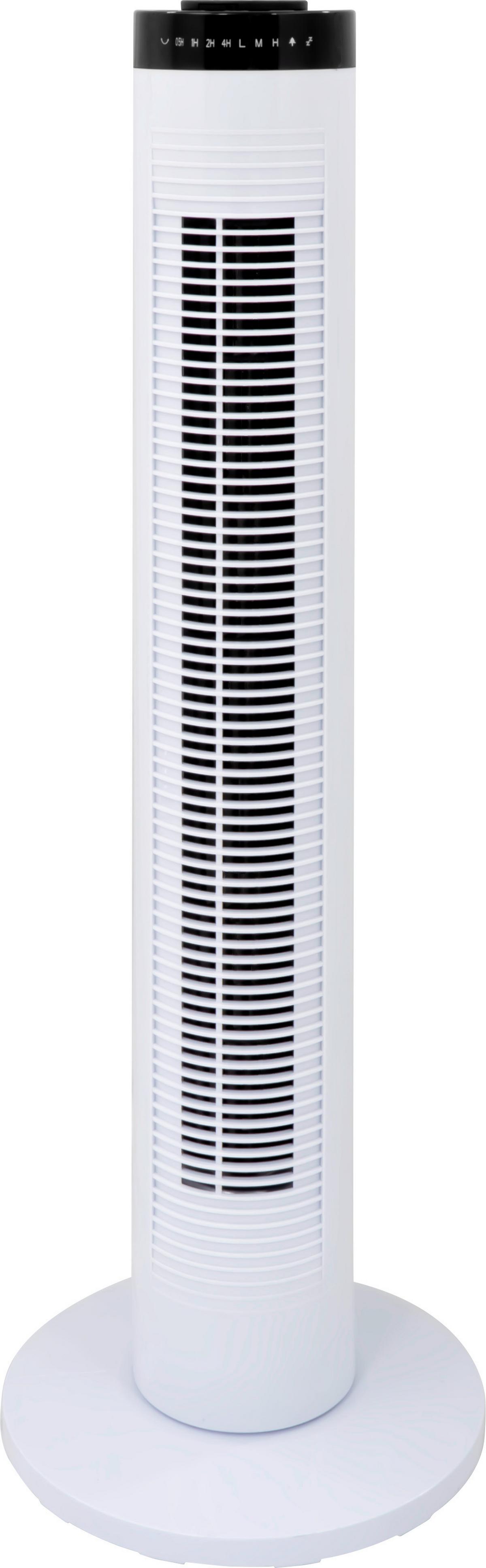 Turmventilator 45 Watt Karla 45 W Timer - Schwarz/Weiß, MODERN, Kunststoff (27/27/81cm) - Bono