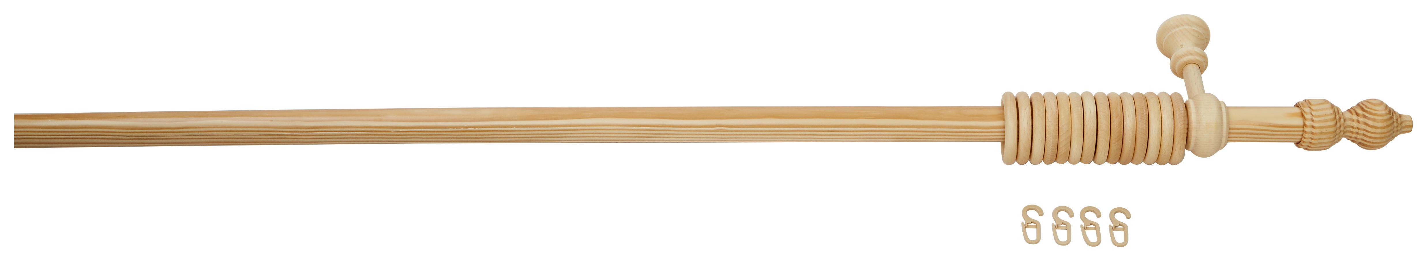 Rundstangengarnitur Benno Holz/kieferfarben L:180cm - Kieferfarben, KONVENTIONELL, Holz (180cm) - Ondega