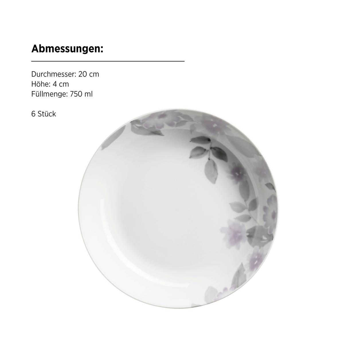 Tafelservice Sono 18-teilig Porzellan, Weiß, 6 Personen - Weiß, Basics, Keramik - Mäser