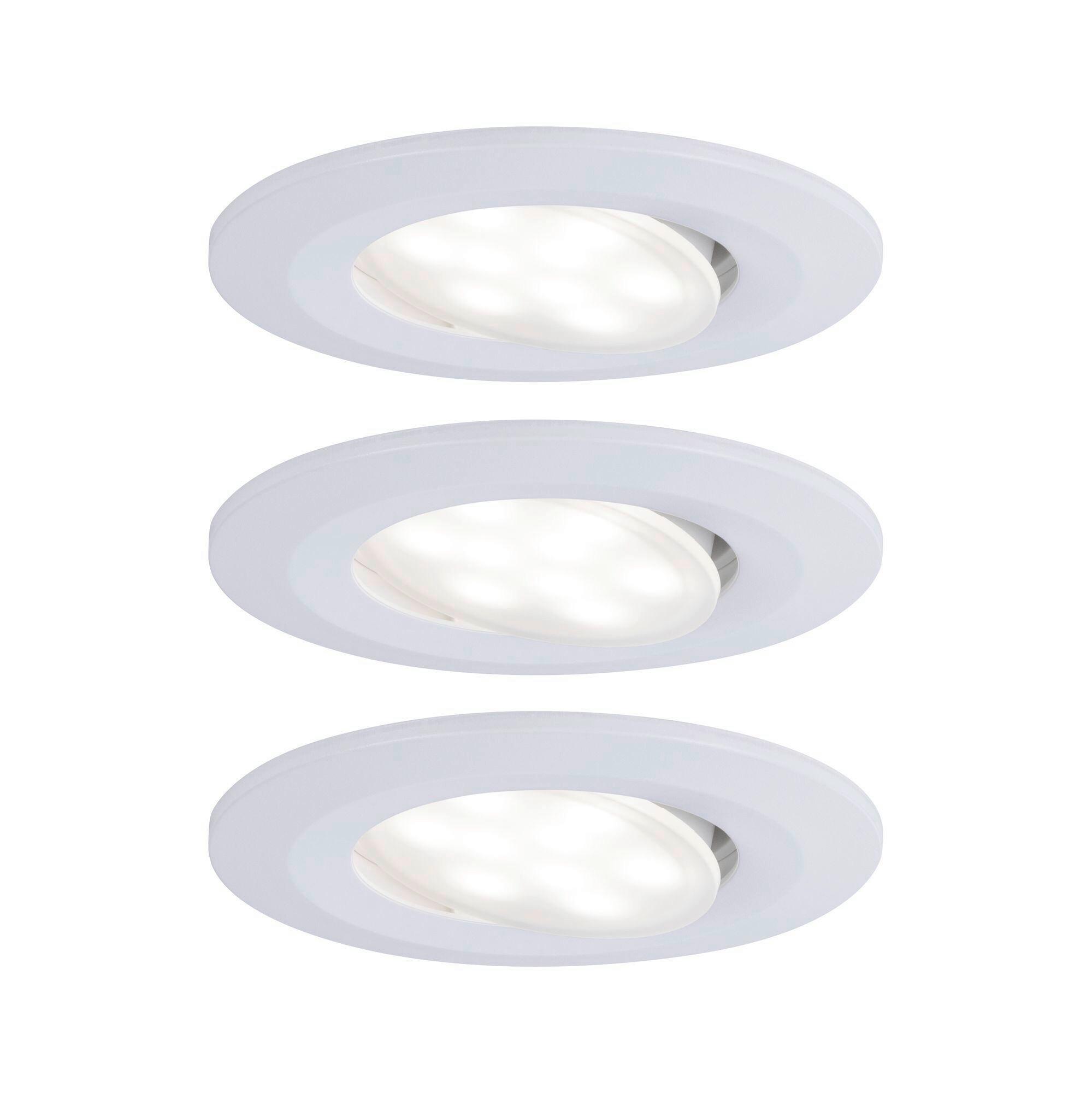 Led-deckenleuchte 99931 3er Set - Weiß, Basics, Kunststoff (9cm) - Paulmann