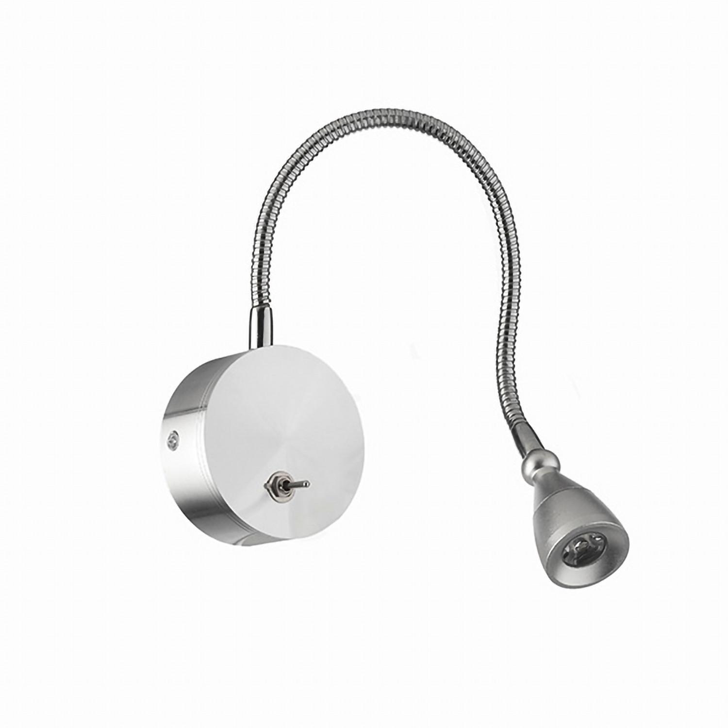 LED-Wandleuchte 4826/Ap - Silberfarben, Basics, Metall (7/7/40cm)