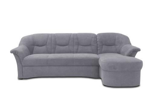 Ecksofa Sarafina - Dunkelgrau/Schwarz, KONVENTIONELL, Textil (232/146cm) - MID.YOU
