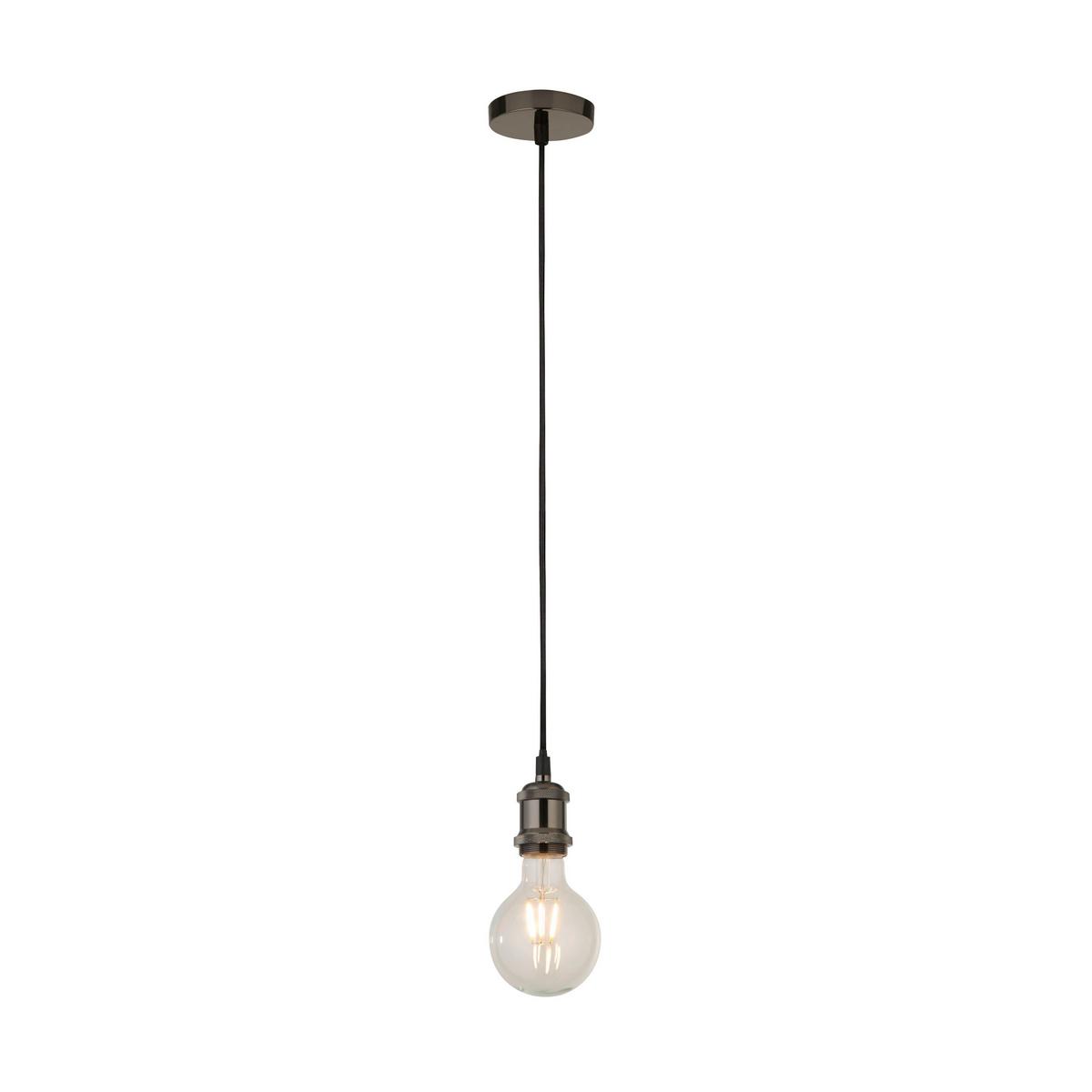 Pendelleuchte 7461bc Suspension - Schwarzchrom, KONVENTIONELL, Metall (9,8/300cm)