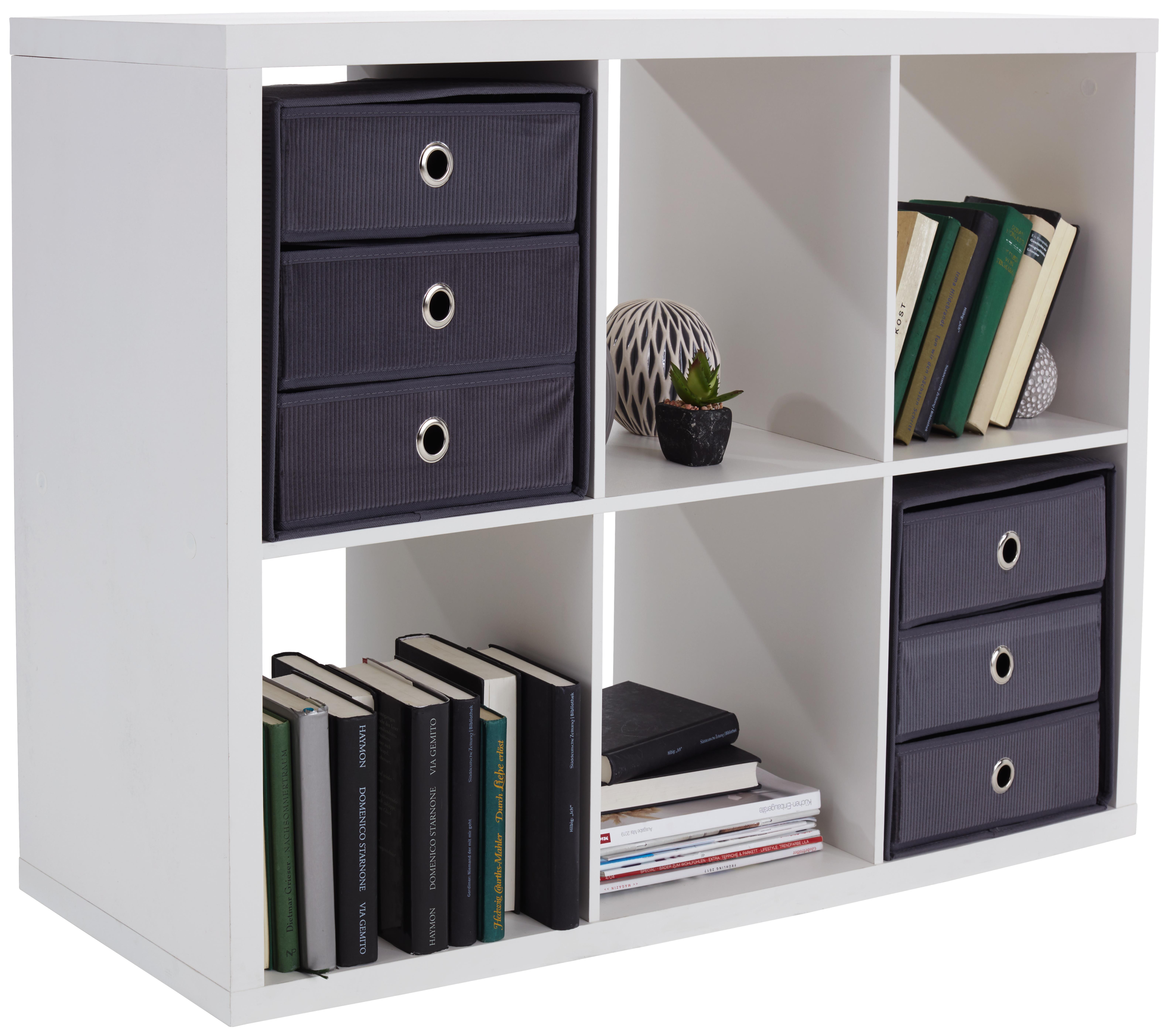 Regal Samy 2 - Weiß, MODERN, Holzwerkstoff (112/76/37cm)