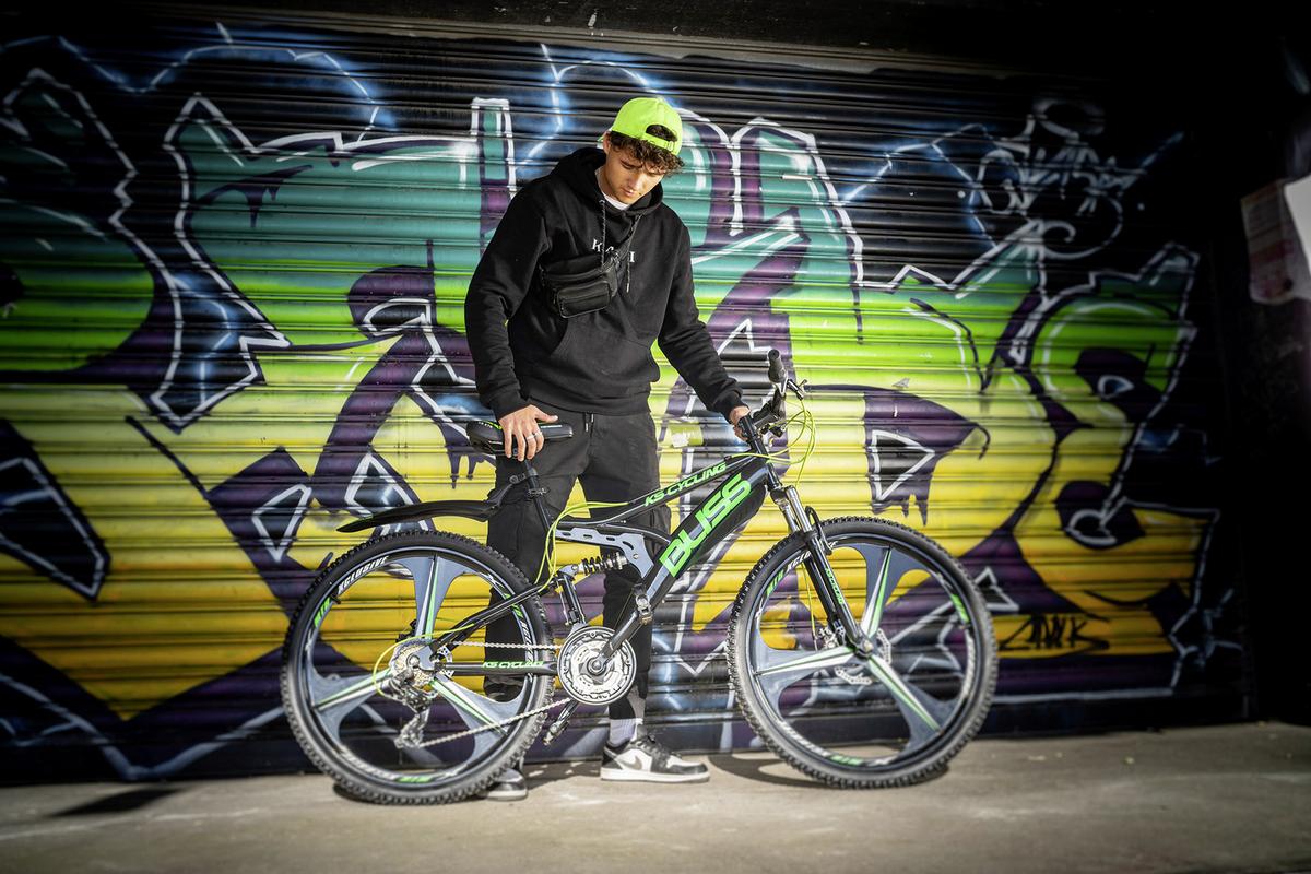 Mountainbike Fully 26 Zoll Bliss 21 Gänge - Schwarz, Basics, Metall (180/100/70cm) - KS Cycling