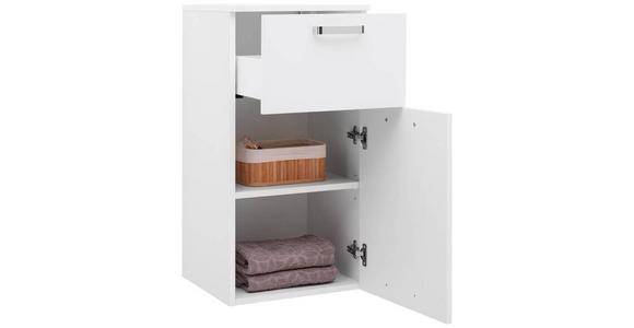 Badezimmer Unterschrank Fresh BxH 40x79 cm Weiß - Weiß, KONVENTIONELL, Holzwerkstoff (40/79/38,5cm) - Ondega